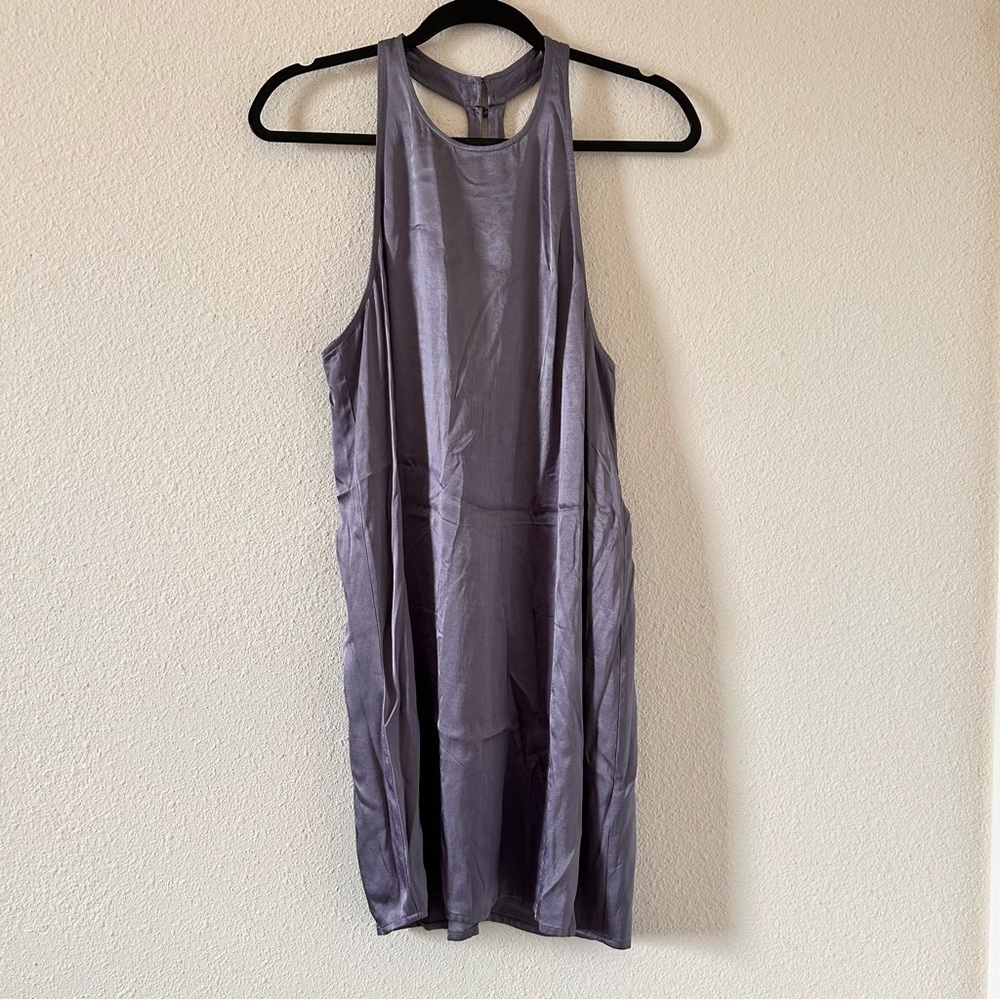 LEITH High Neck Racer Back Silky Dress Women  size Small